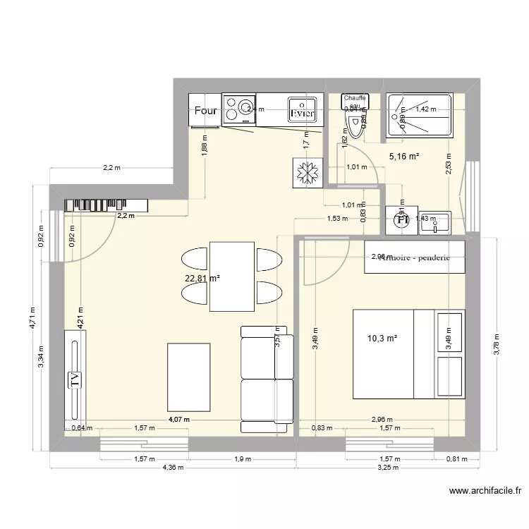 Appart terrasse 2. Plan de Appart terrasse 2. Plan de