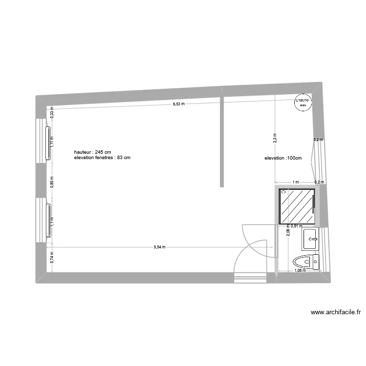 la breche aux loups. Plan de 