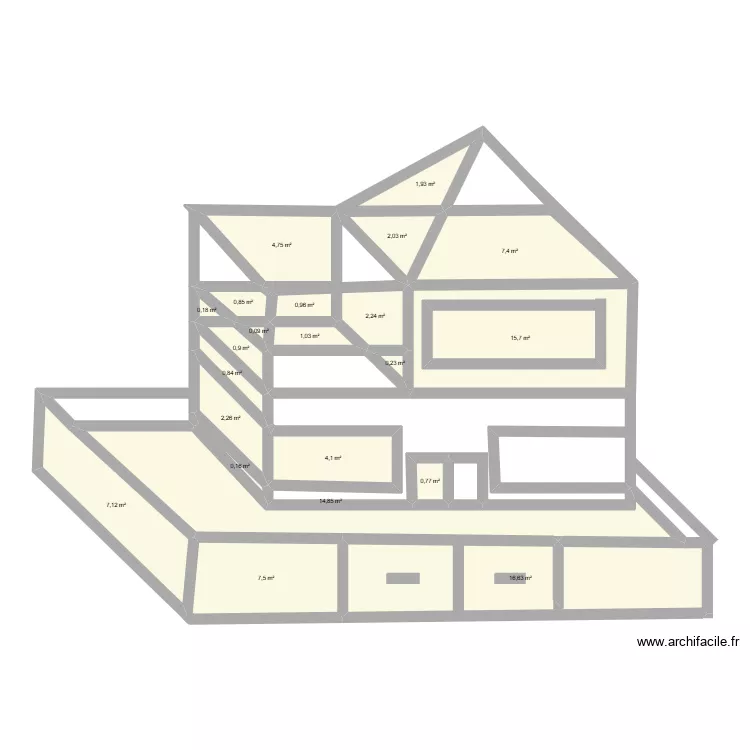 maison de famile. Plan de 