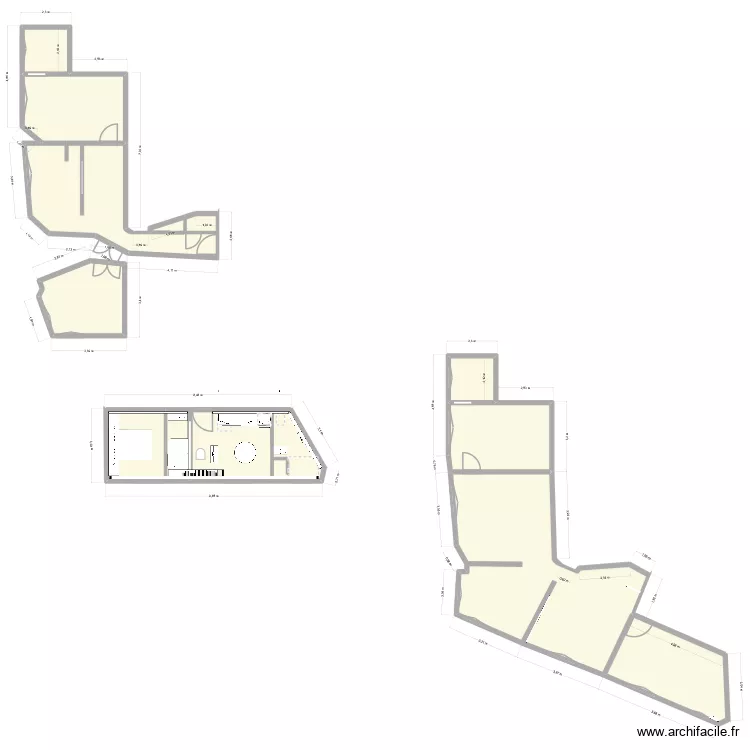 aPPART 3. Plan de 12  et 154 m²