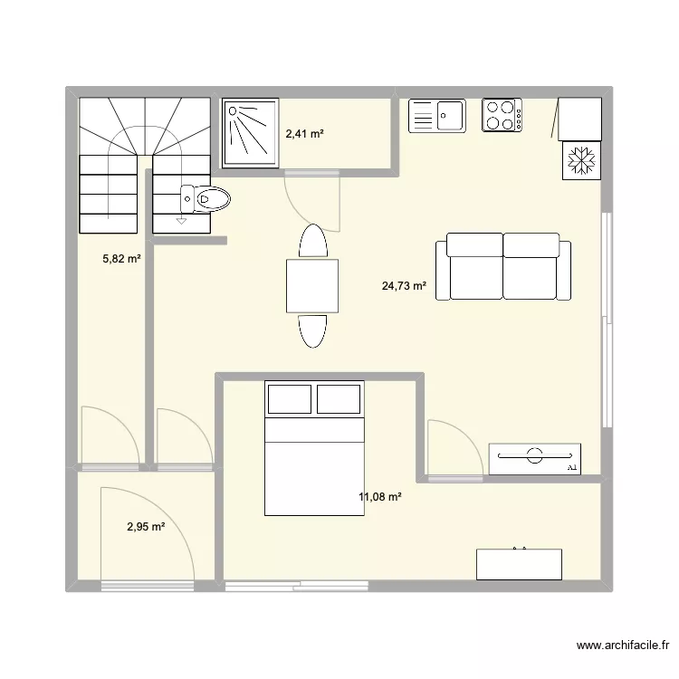 MOISSONS JARDIN rdc. Plan de 