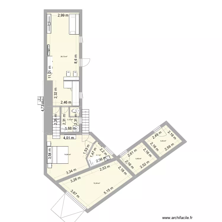 LA BOUILLADISSE 1. Plan de 
