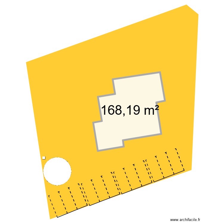 CRAPONNE. Plan de 1 pièce et 168 m2