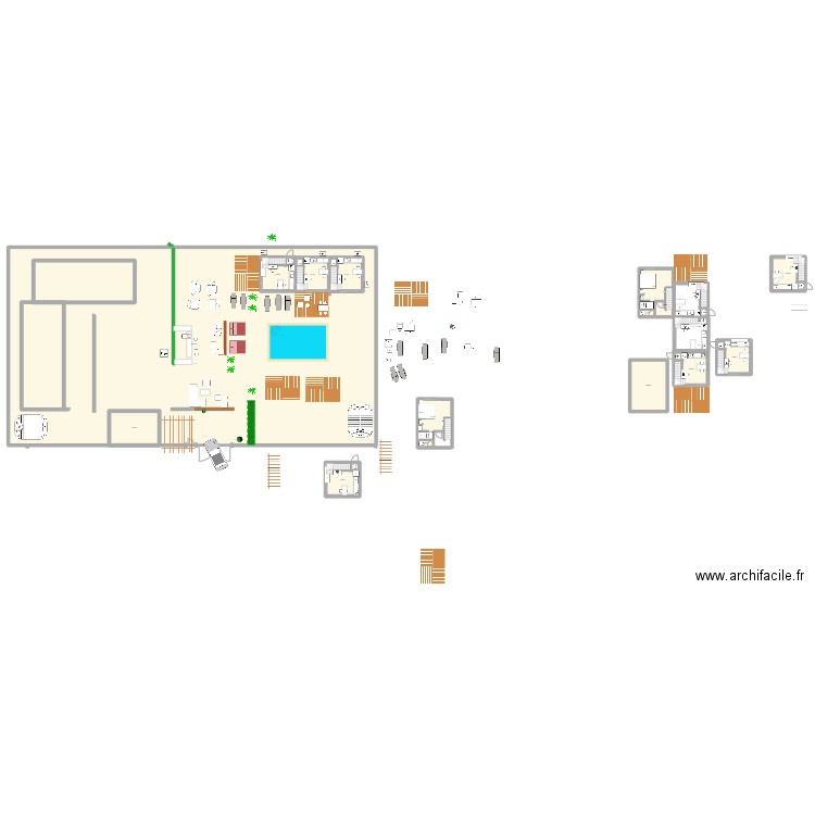 bungalow etage 5. Plan de 16 pièces et 1311 m2