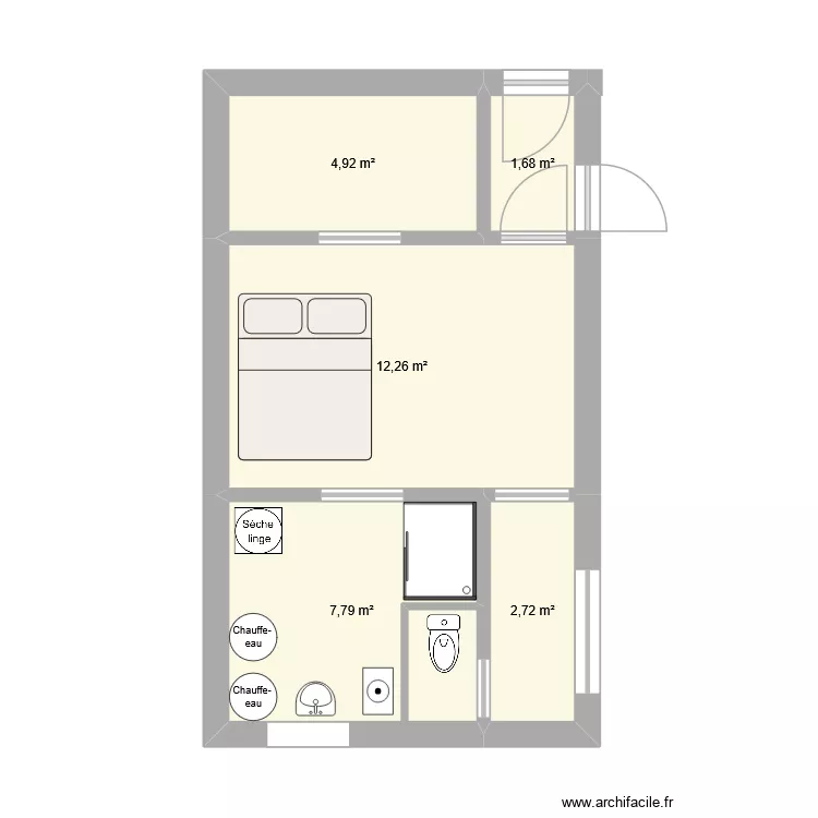 chambre2. Plan de 5 et 29 m² chambre2. Plan de 5 et 29 m²