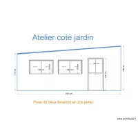 Garage coté jardin