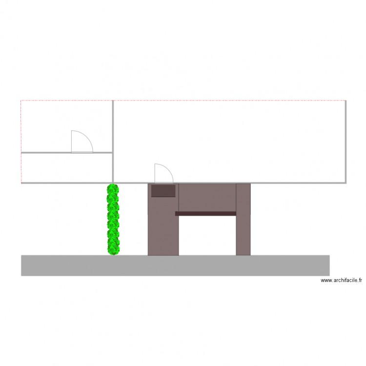 Cheminement extérieur Century21 Bellevue. Plan de 0 pièce et 0 m2