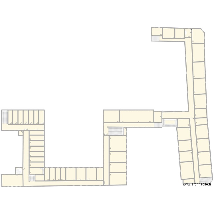 CND +2. Plan de 61 pièces et 3322 m2