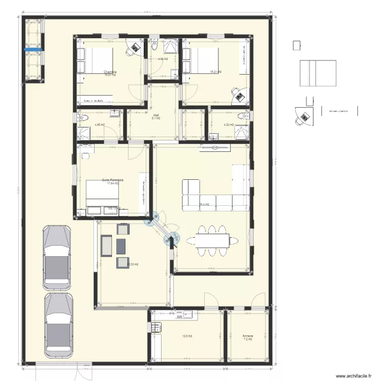 Villa A Louer Tournesol XL. Plan de 0 pièce et 0 m2