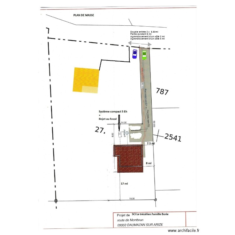 borie accès. Plan de 0 pièce et 0 m2