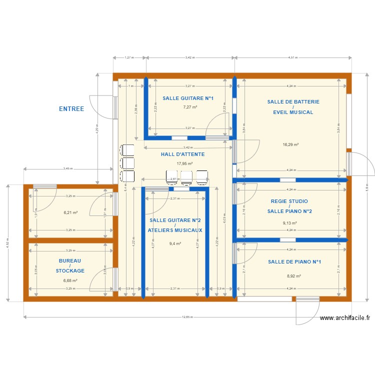 PROJET AREZZO PIECES AMENAGEES. Plan de 0 pièce et 0 m2