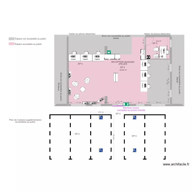 IVECO NORD SITE LESQUIN SERVICE ATELIER AVANT TRAVAUX. Plan de 