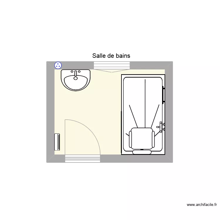 SDB MATALAH renové. Plan de SDB MATALAH renové. Plan de