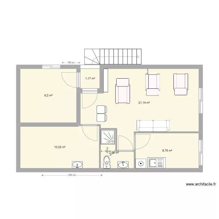 Salon soins V2. Plan de Salon soins V2. Plan de