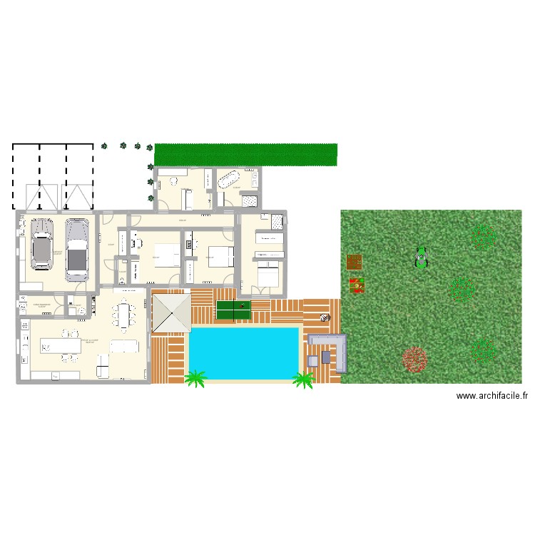 NOTRE NOUVELLE VIE 3. Plan de 12 pièces et 194 m2