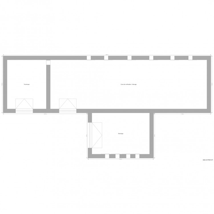 depot permis cave. Plan de 0 pièce et 0 m2