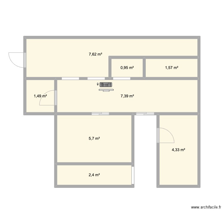 CABANON. Plan de 0 pièce et 0 m2
