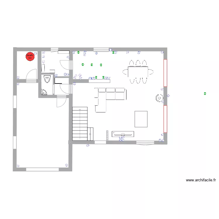 plan pour entreprise generale + architecte. Plan de 
