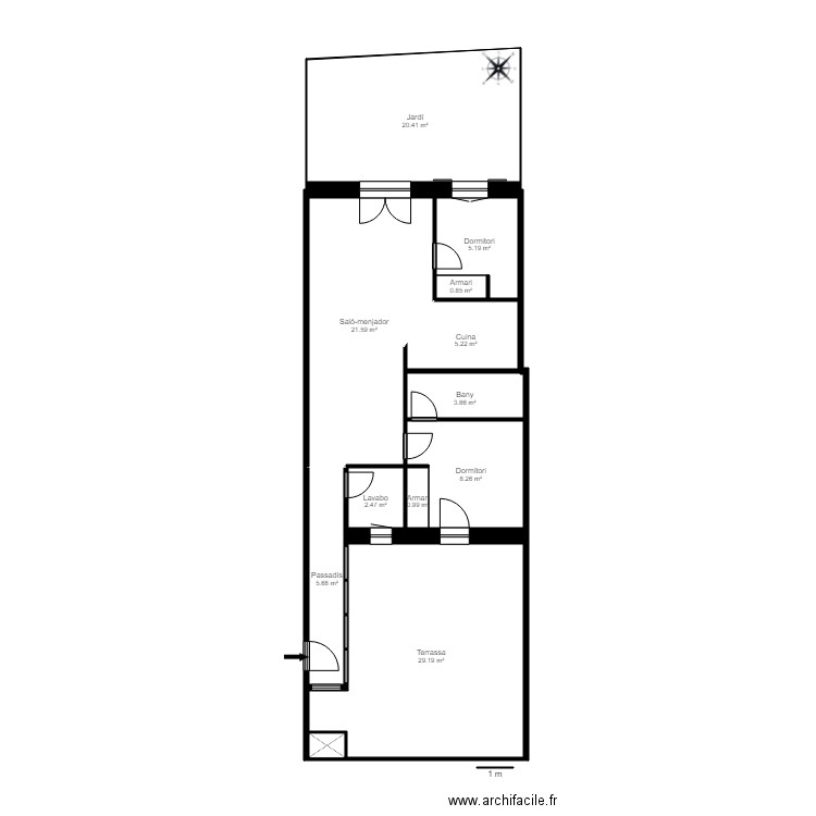 PLETA DE SOLDEU ED 1 2 ESC C 1 3. Plan de 0 pièce et 0 m2