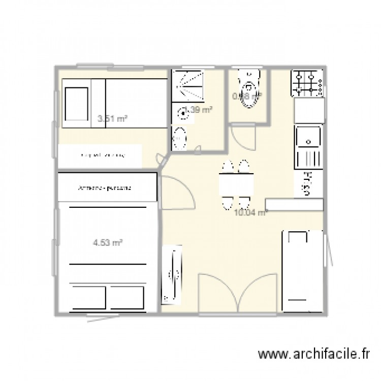 Mobil Home 20m2 n26. Plan de 0 pièce et 0 m2