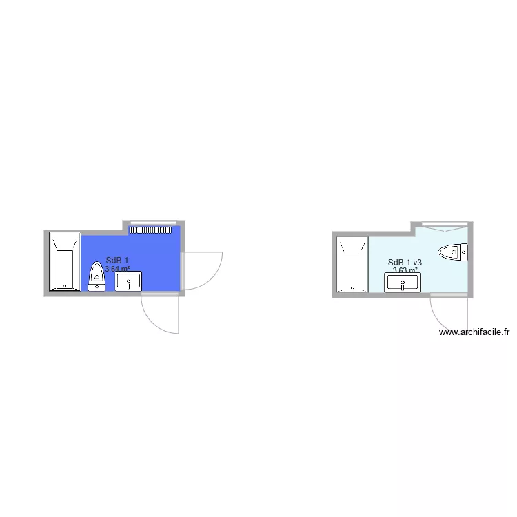 SdB1 K v3. Plan de SdB1 K v3. Plan de