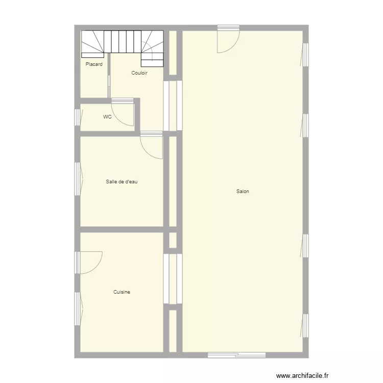 Croquis MARTIN. Plan de 