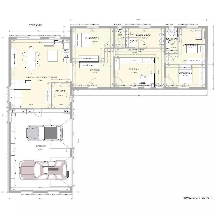 MAISON RÉHABILITATION MEUBLE. Plan de MAISON RÉHABILITATION MEUBLE. Plan de