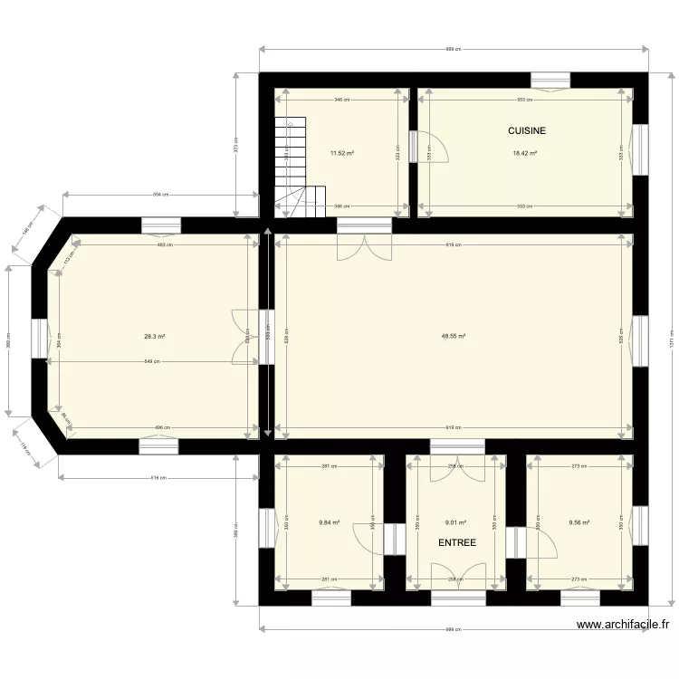 TOURNEFEUILLE 102 RDC. Plan de 