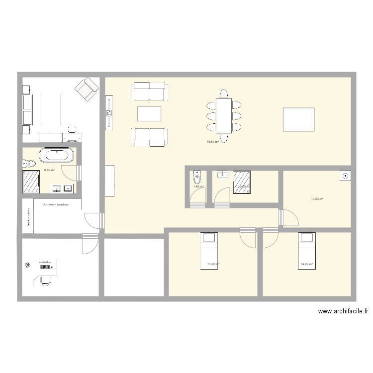 Apparte 1. Plan de 0 pièce et 0 m2
