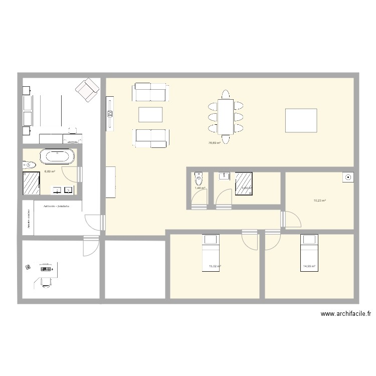 Apparte 1. Plan de 0 pièce et 0 m2