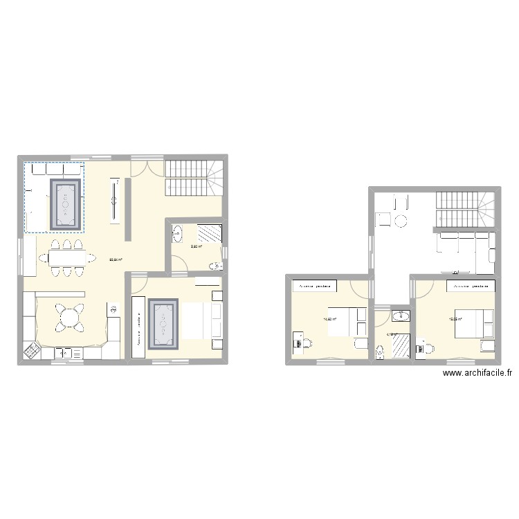 Smile House. Plan de 5 pièces et 124 m2