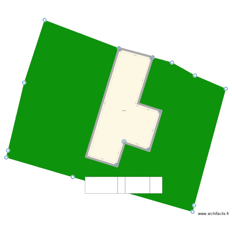 Cadastre. Plan de 1 pièce et 123 m2