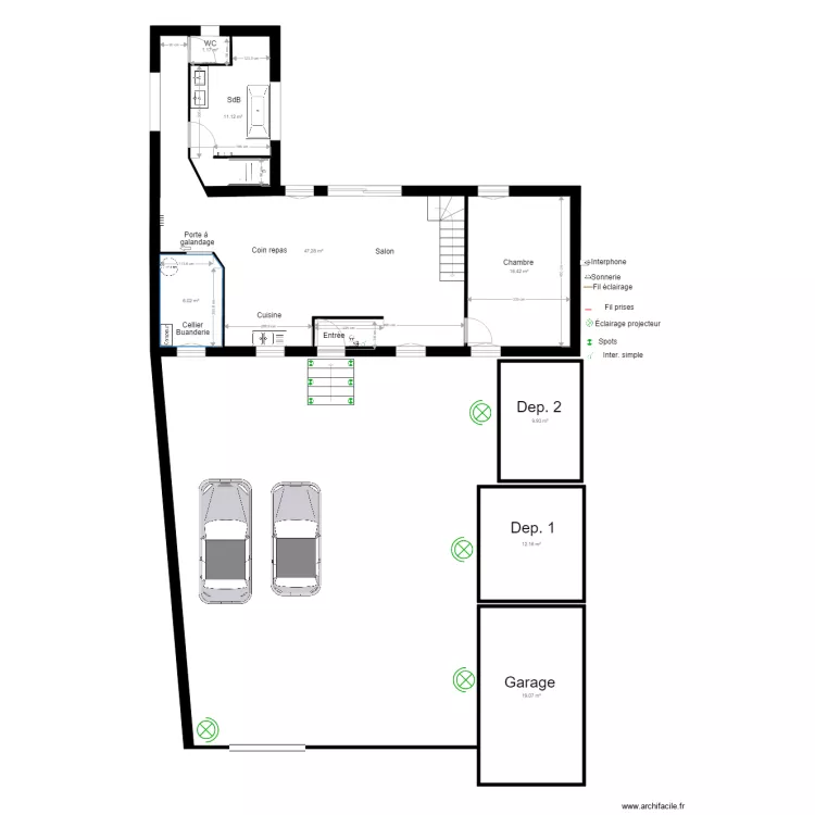 Plan facade eletricite. Plan de Plan facade eletricite. Plan de