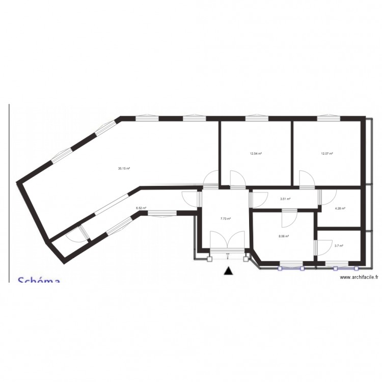 plan existant dunkerque. Plan de 0 pièce et 0 m2