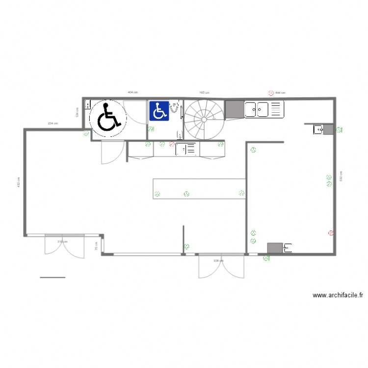 grano meythet plan elec. Plan de 2 pièces et 69 m2