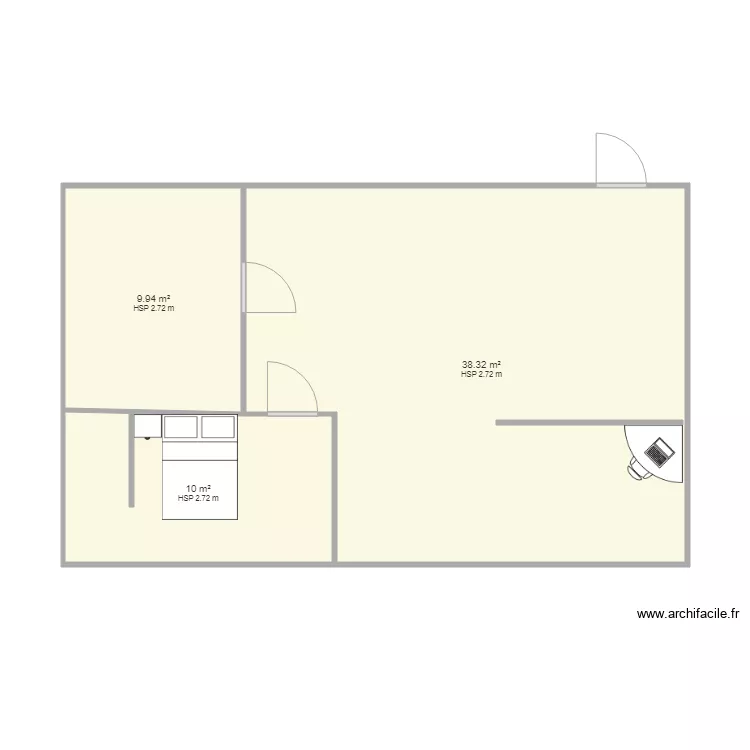 Appart Lucie. Plan de 