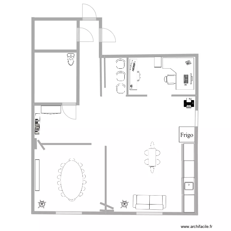 salle pedagogie. Plan de 