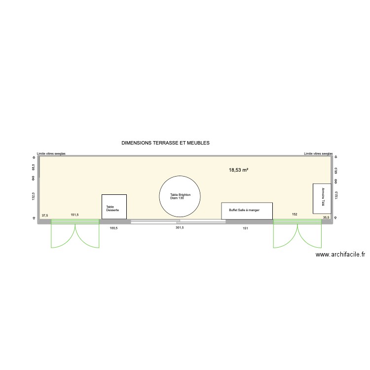 Terrasse 9. Plan de 0 pièce et 0 m2