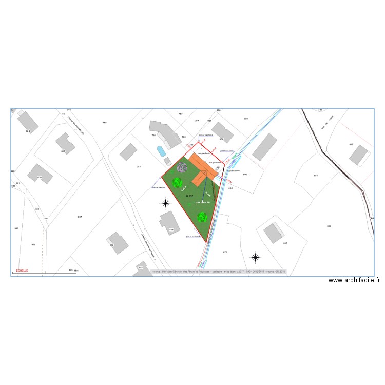 PLAN DE MASSE. Plan de 0 pièce et 0 m2