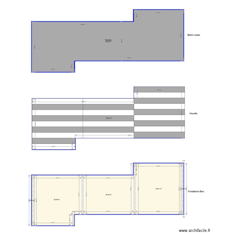 Terrasse. Plan de 7 pièces et 232 m2