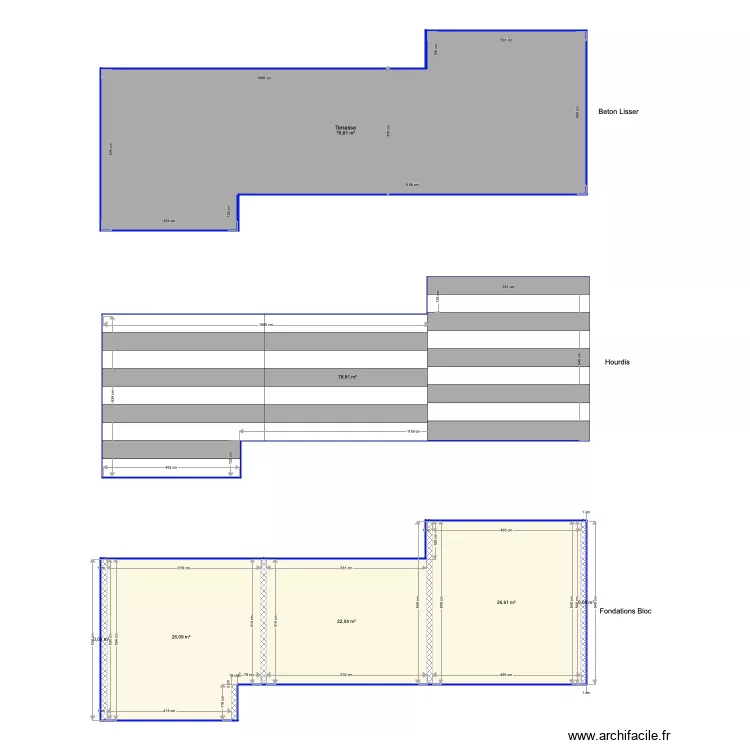 Terrasse. Plan de Terrasse. Plan de