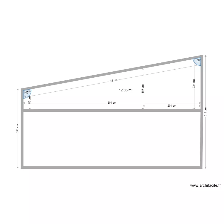 maison secondaire couype. Plan de 