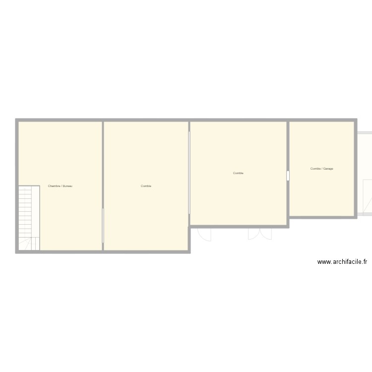 grenier. Plan de 0 pièce et 0 m2