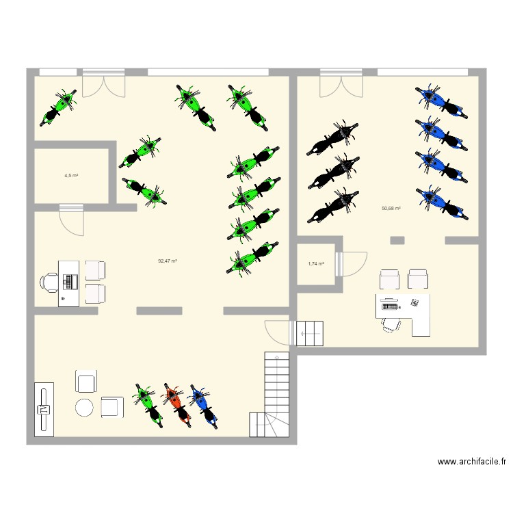 PLAN ETAGE MAG. Plan de 0 pièce et 0 m2