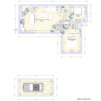 Projet 87 m2 2 CH avec SDB Bureau et garage