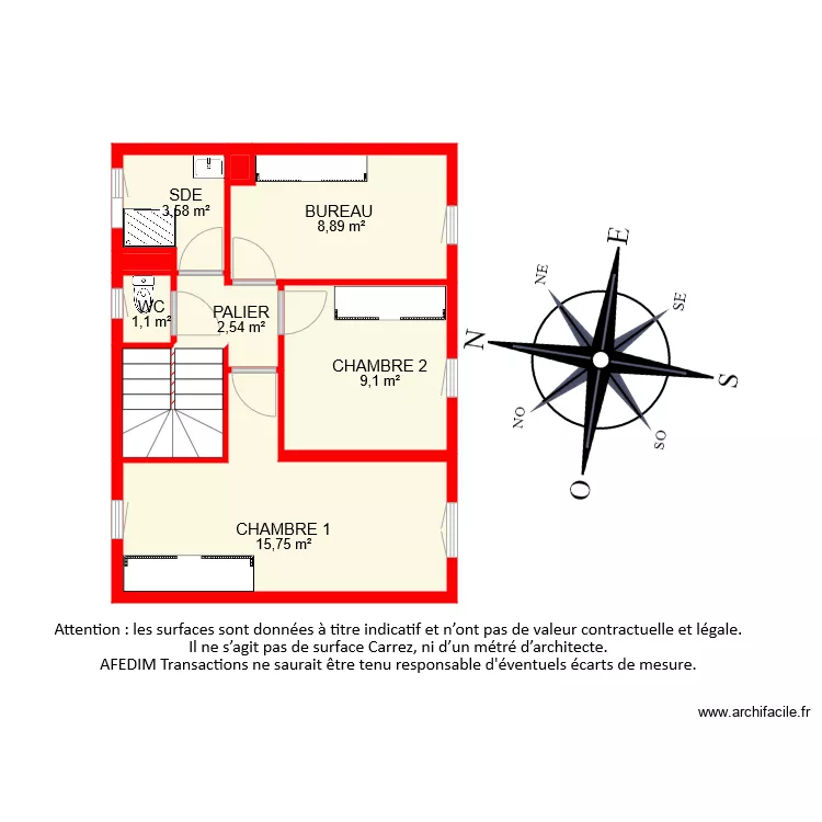 BI 7753 ETAGE . Plan de 