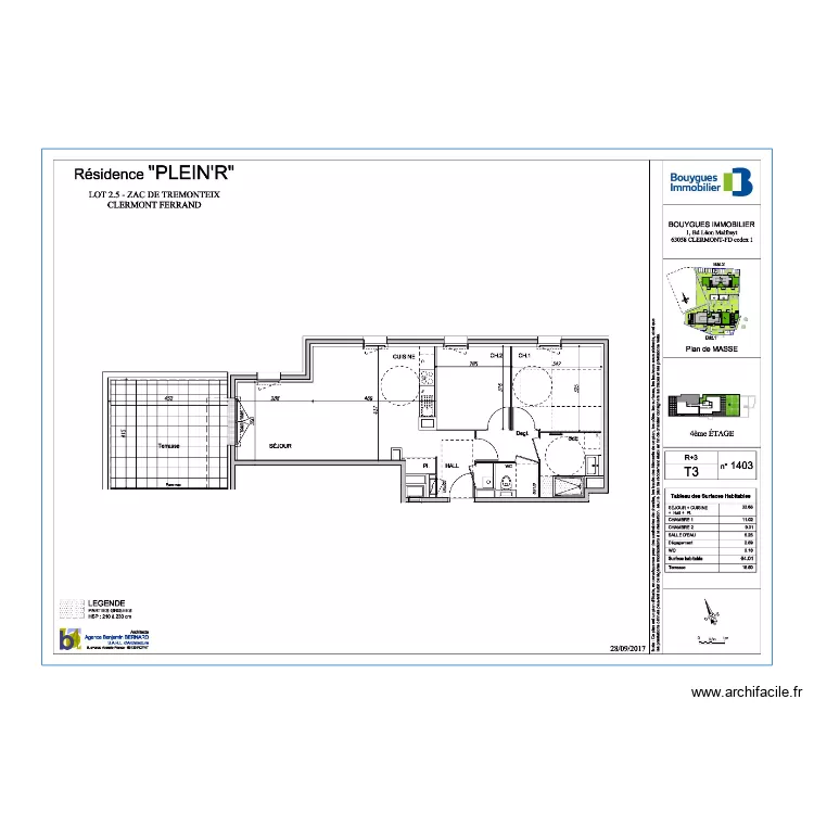Appartement. Plan de 