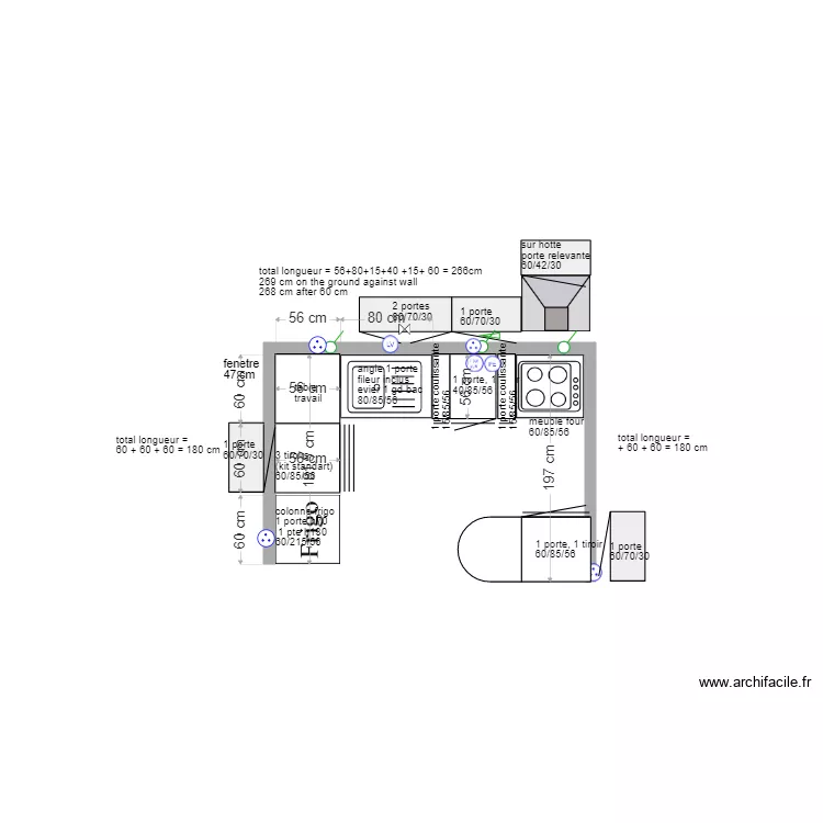 cuisine Bodiguel 3. Plan de 