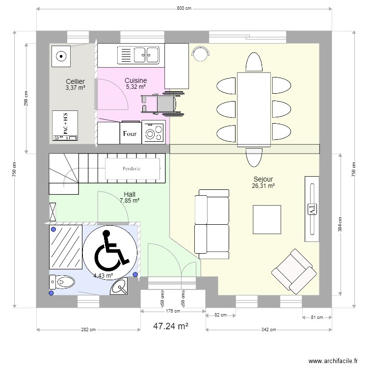 Plan agencement RDC V3. Plan de 0 pièce et 0 m2