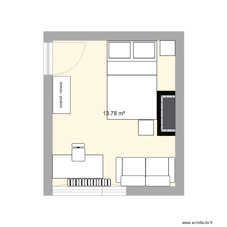 chambre kot 3. Plan de 0 pièce et 0 m2